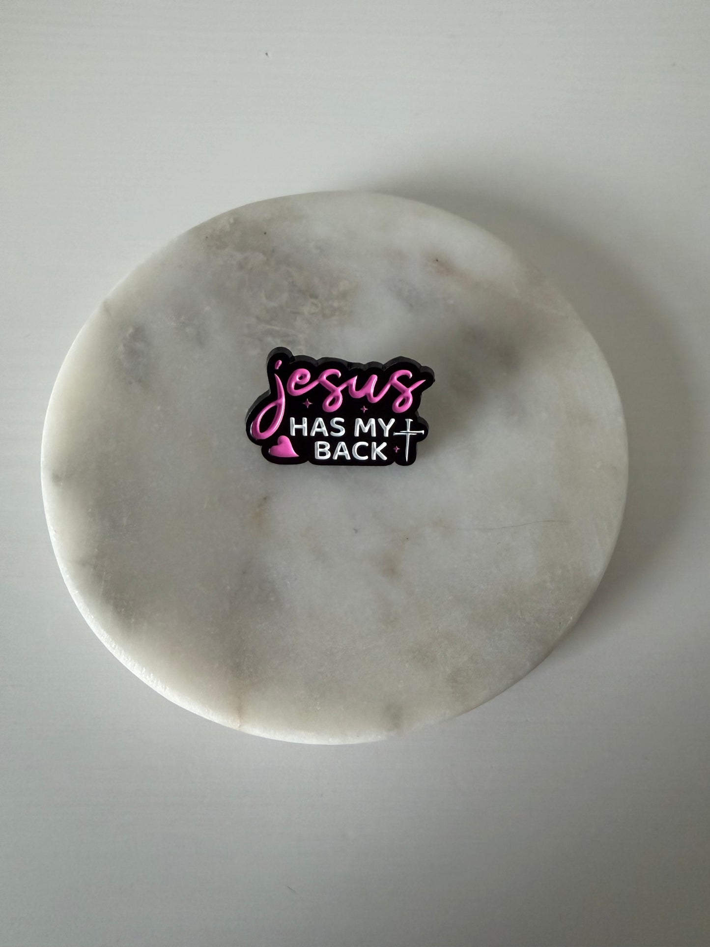 Jesus has my Back Pin