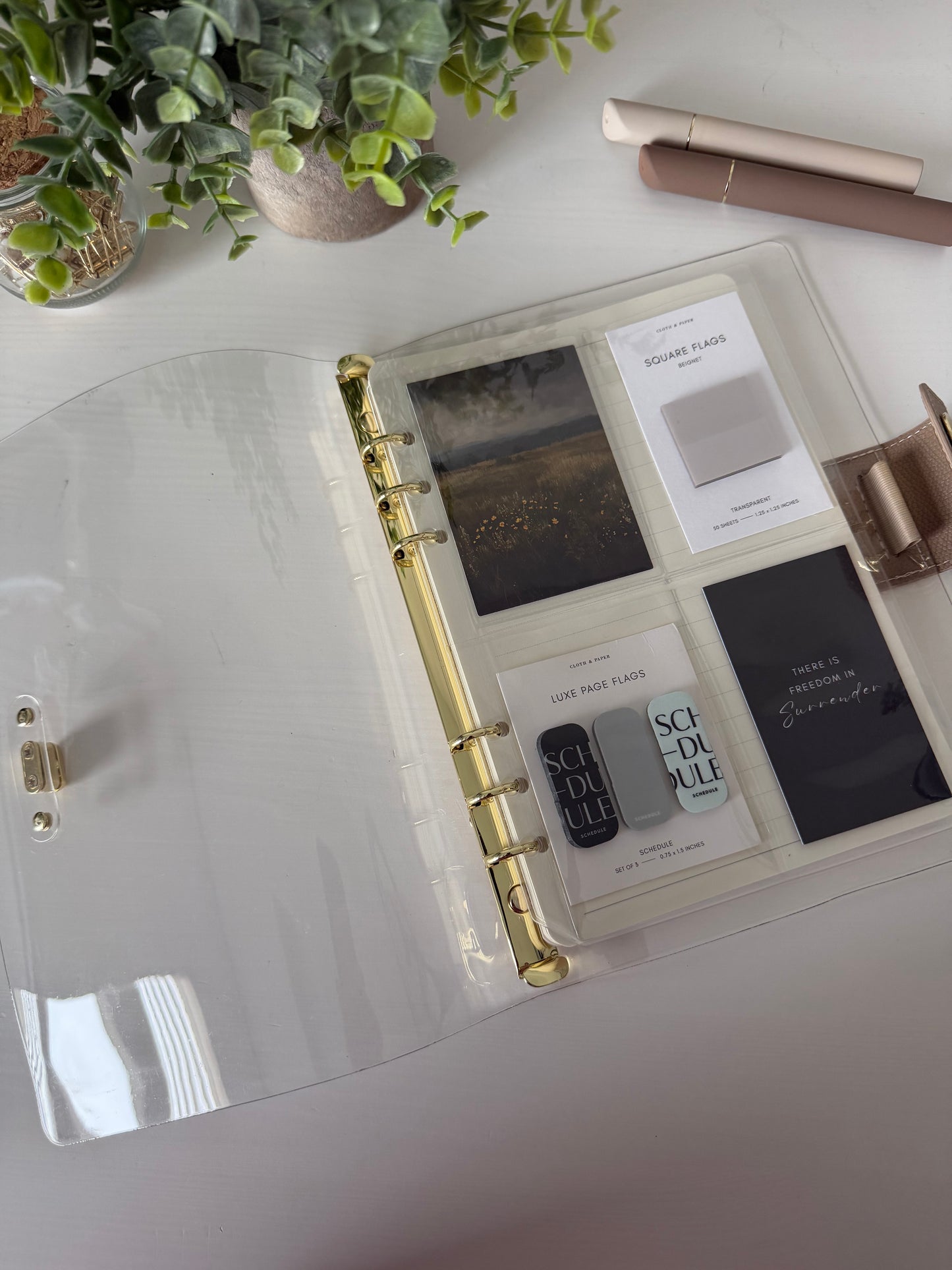 A5 Clear Vinyl Card Pocket