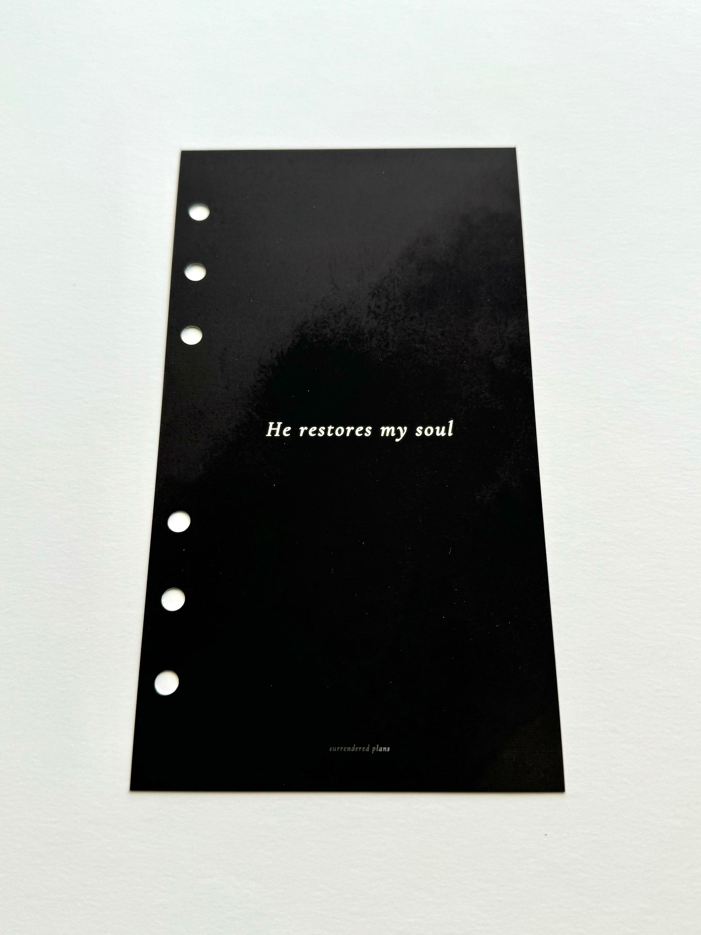 He Restores My Soul Dashboard