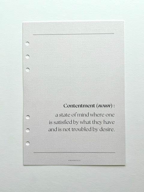 Contentment Dashboard