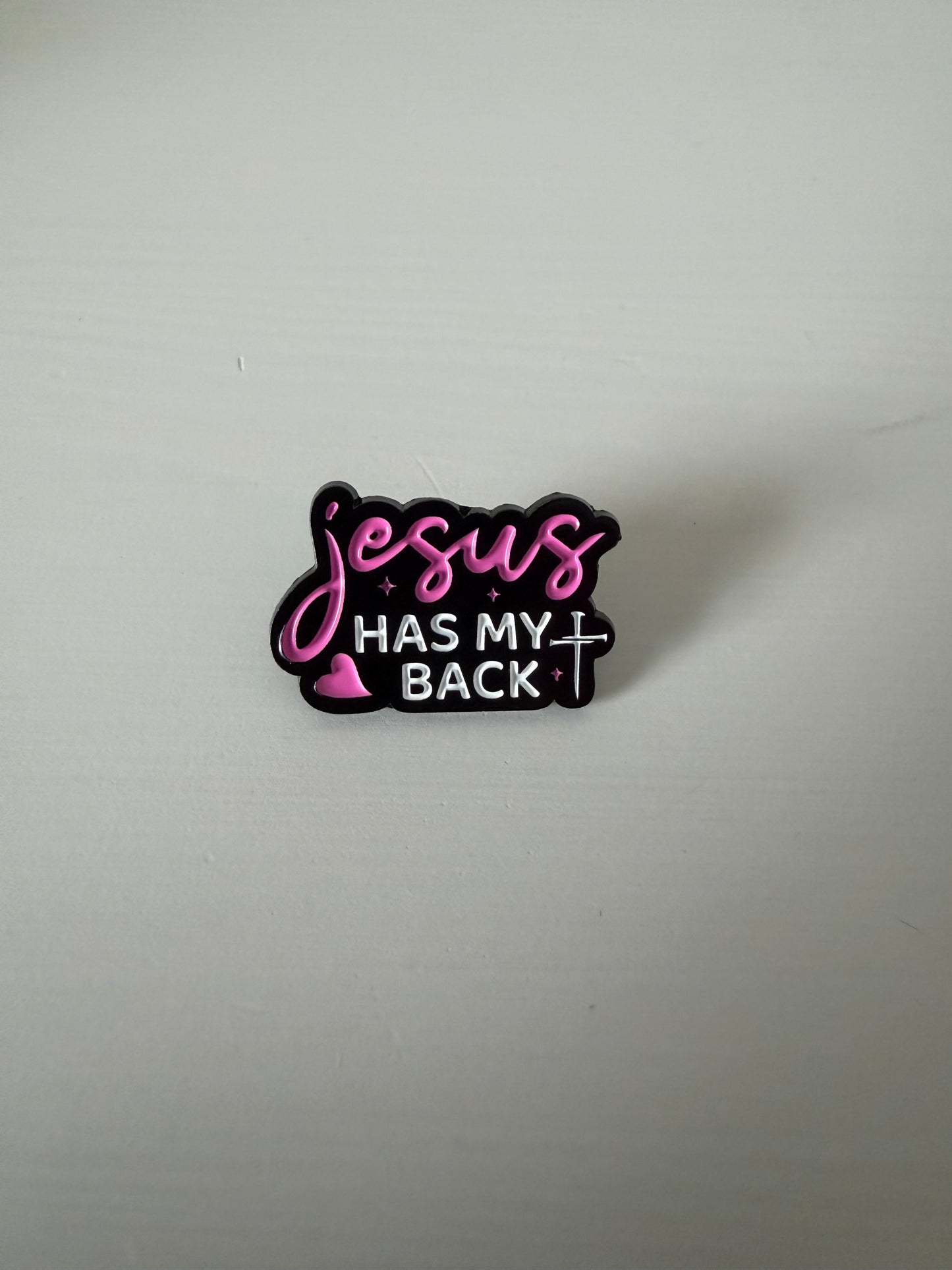 Jesus has my Back Pin
