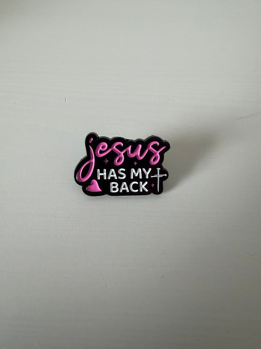 Jesus has my Back Pin