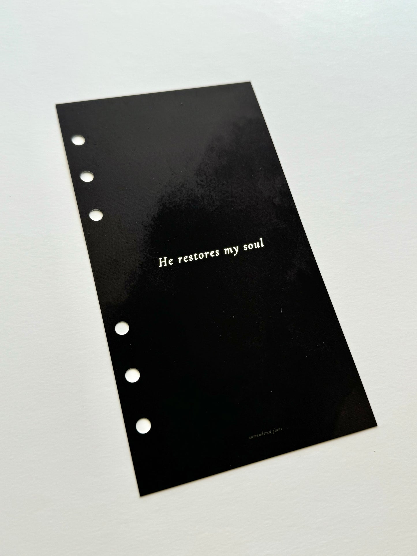 He Restores My Soul Dashboard