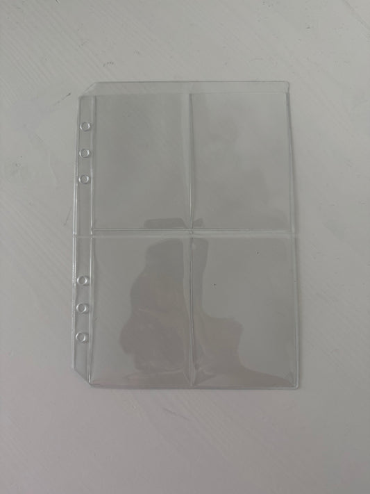 A5 Clear Vinyl Card Pocket