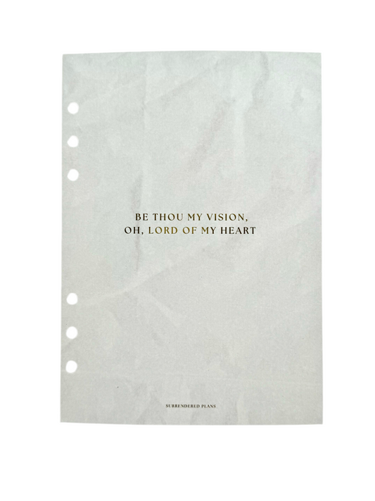 Be Thou My Vision Dashboard