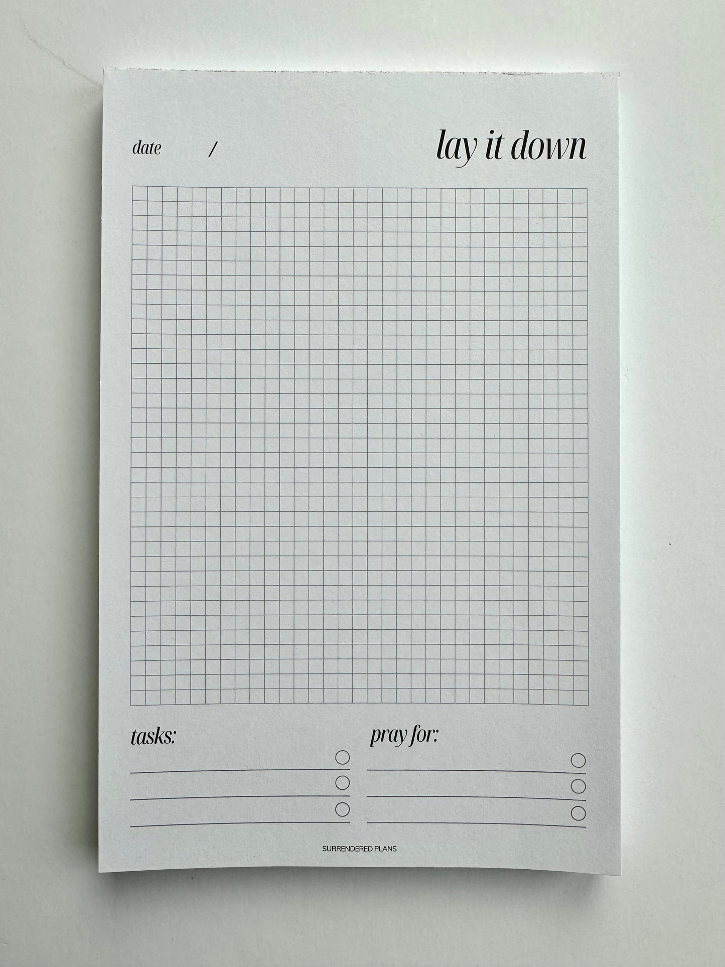 Lay It Down Notepad