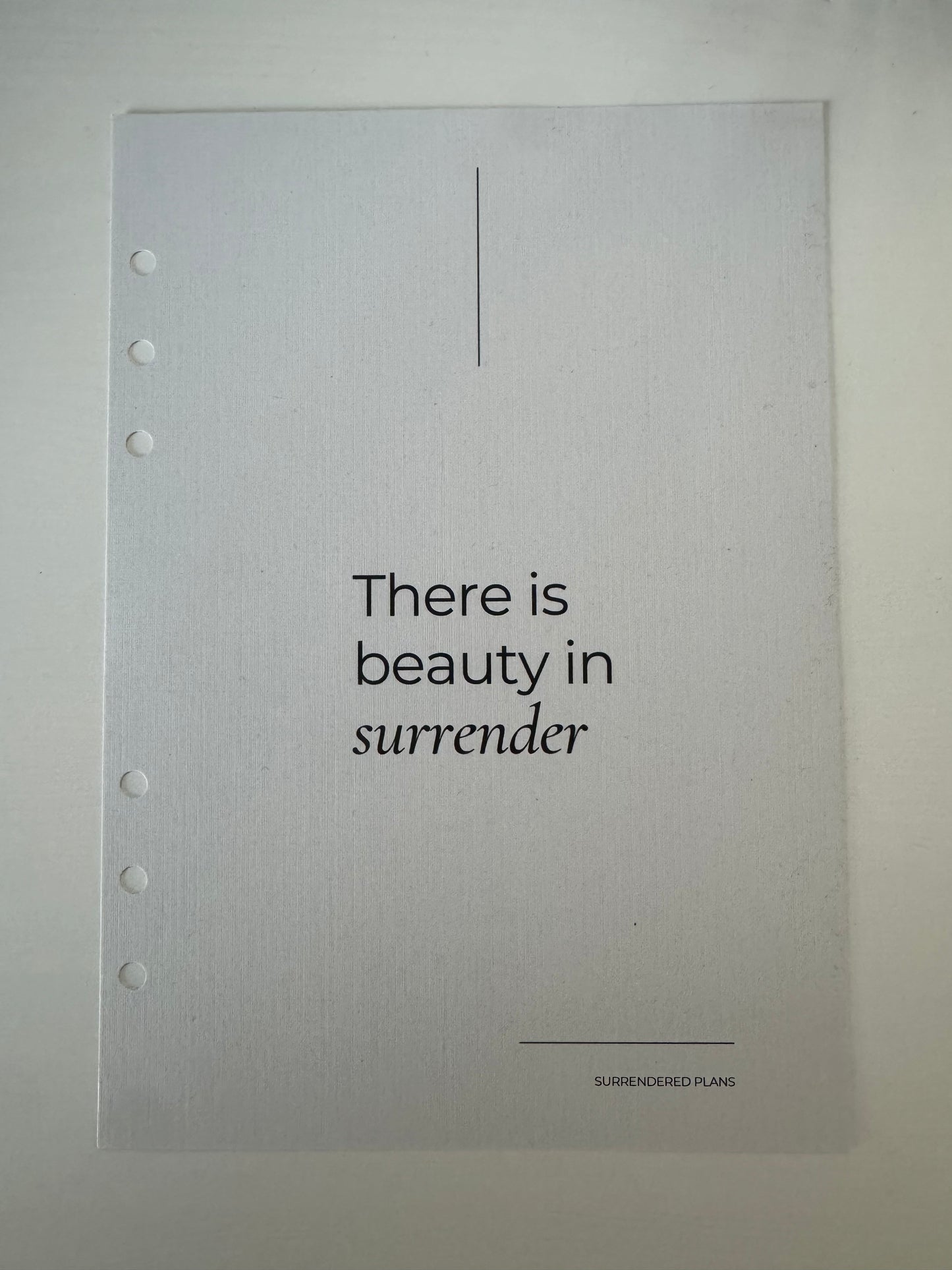 Beauty in Surrender Dashboard